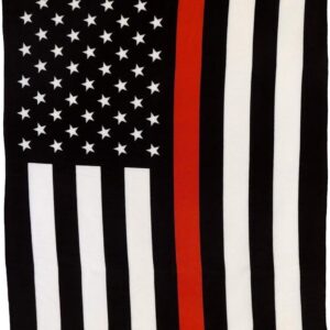 AES Wholesale (12) USA Thin Red Line 50x60 Polar Fleece Blanket Throw Plush