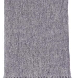 Alashan Ripple Finish Woven Throw - Cashmere Blend Throw Blanket - Soft Ash Blanket for Couch