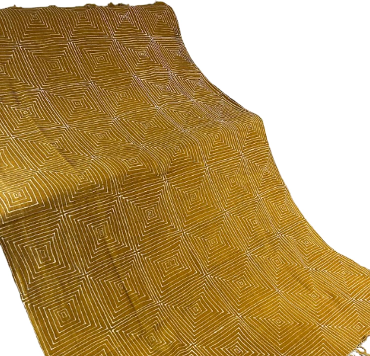 Artisan Mudcloth Throw – Boho African Blanket for Bed or Sofa