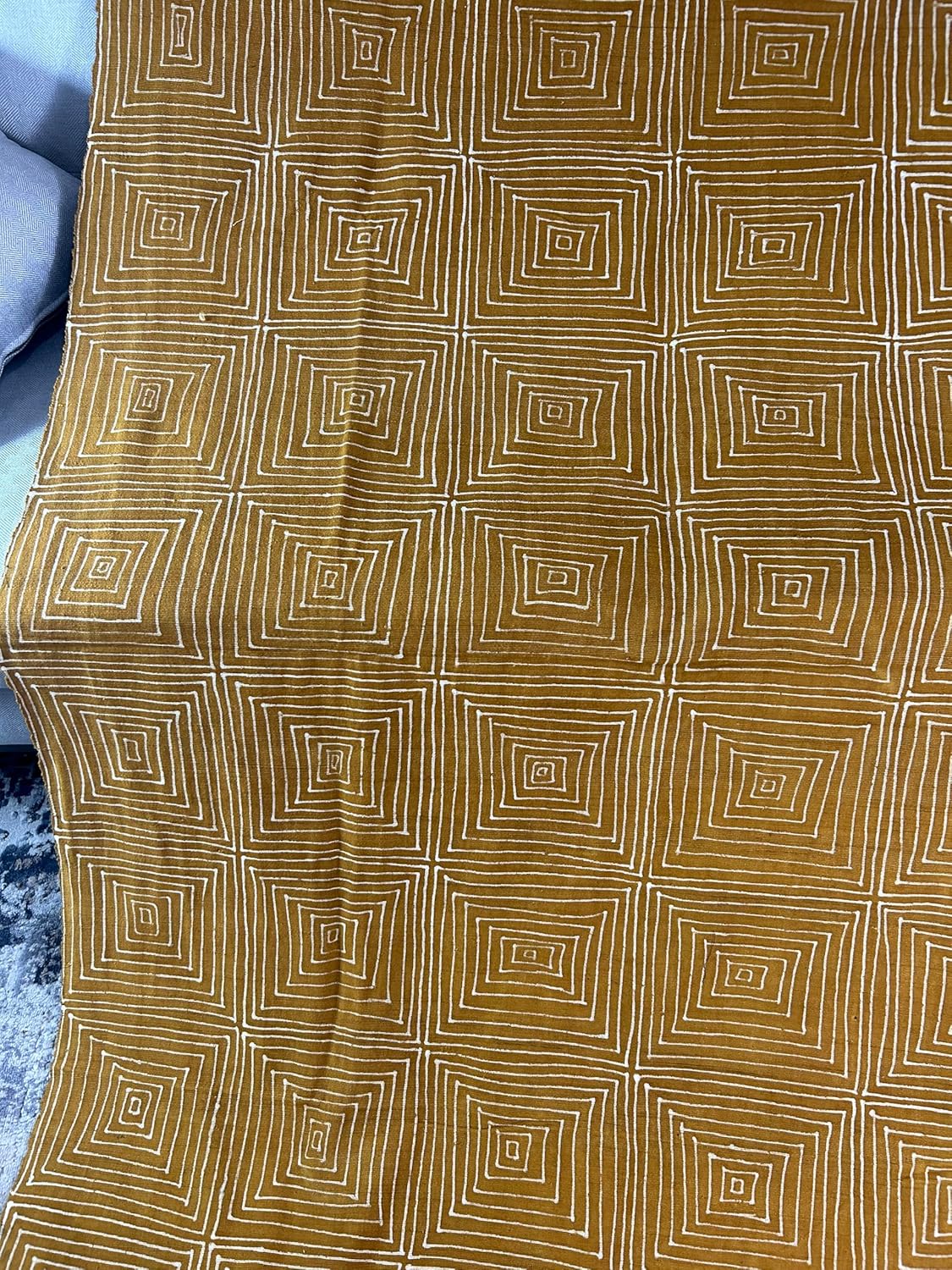 Artisan Mudcloth Throw – Boho African Blanket for Bed or Sofa - Image 3