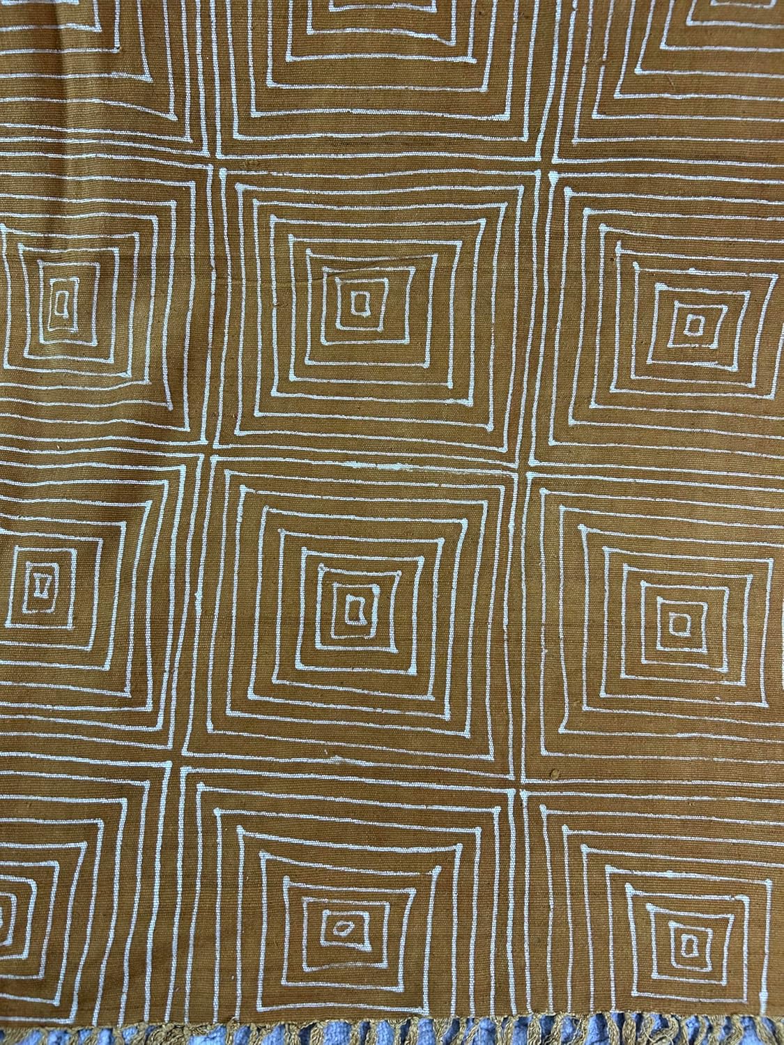 Artisan Mudcloth Throw – Boho African Blanket for Bed or Sofa - Image 4