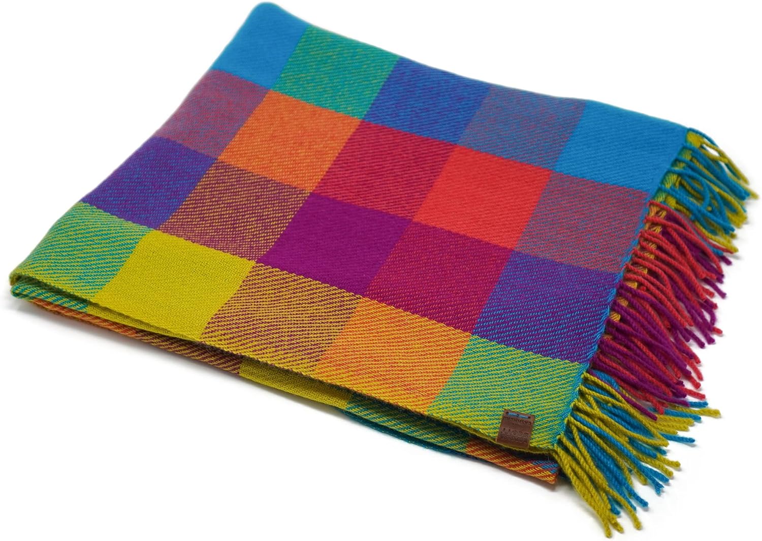 Borges & Scott Signature - 100% Cashmere Blanket Throw - Brown Herringbone - Image 7