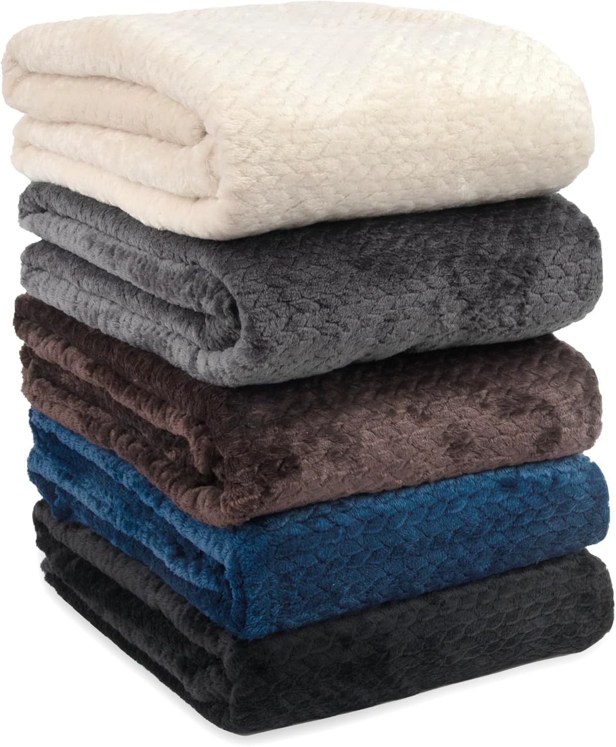 Bulk Throw Blankets Chenille Throw Blankets 24 Pack Chenille 250 GSM Cream White Pack i##e##s: for Wedding Favors ^^ for Bed Couches and Sofas ^^ Guests ^^ Donation :i##e##s - Image 13