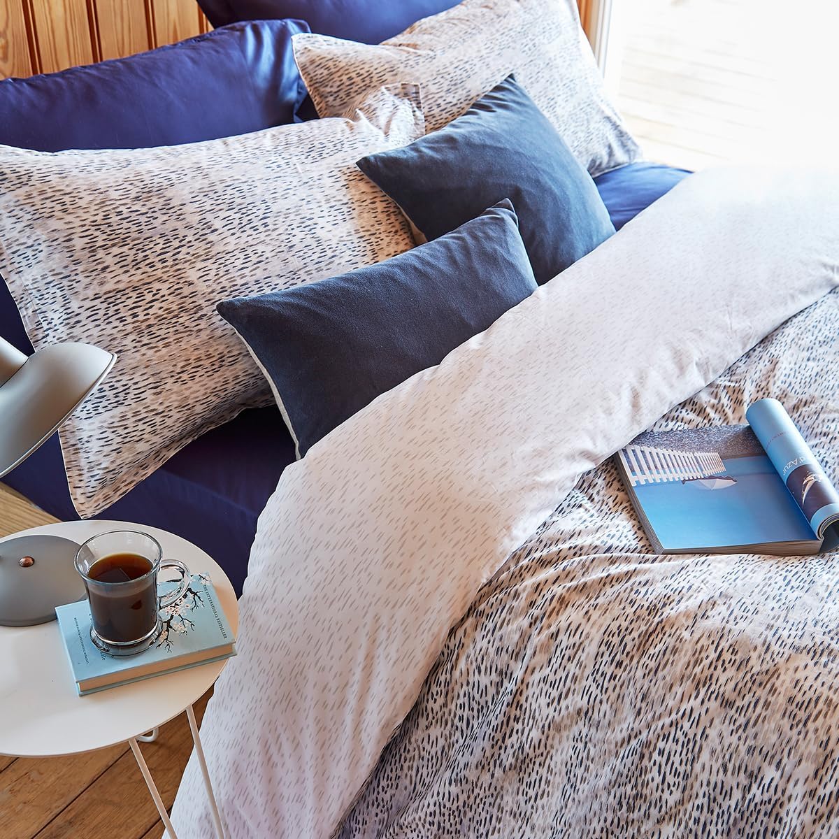 Christy Jaipur Luxury Quilted Throw | Silky Soft and Smooth Cotton Velvet | Generously Filled Plush Blanket | 55'' x 79'' | Ink Blue - Image 5