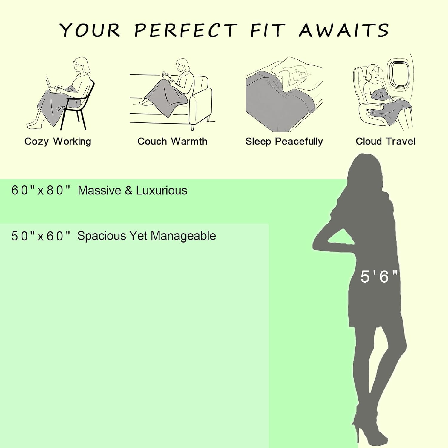 CozeCube Check Knit Throw Blanket, Olive Green Checkered Throw for Couch, Decorative Christmas Soft Cozy Warm Knitted Blanket for Bed Sofa Living Room, 50"X60" - Image 8