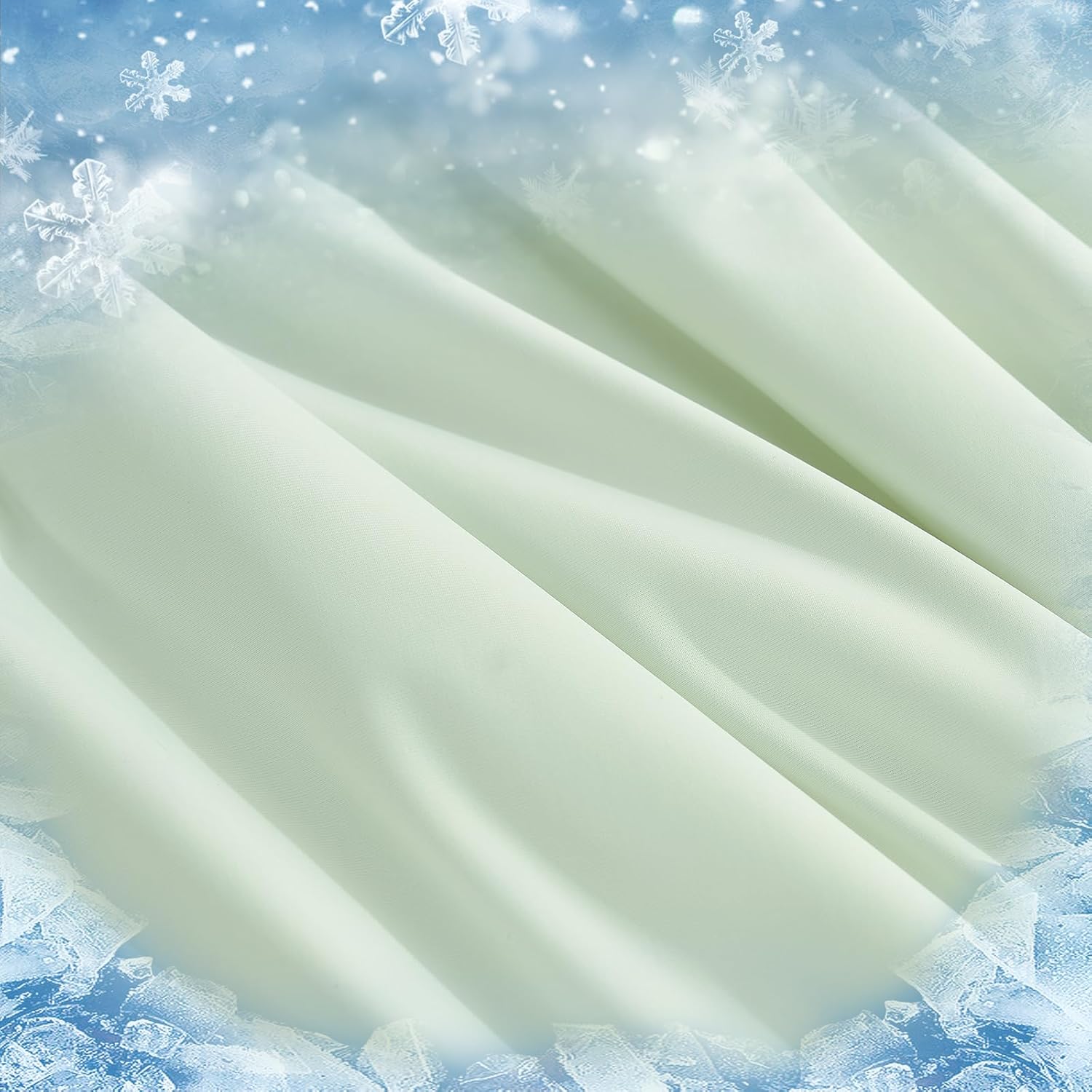 Cozy Bliss Faux Fur Throw Blanket 50 * 60 Inches and Cooling Comforter Queen Size 90 * 90 Inches and Cooling Pillowcase Queen Size 20 * 30 Inches - Image 8