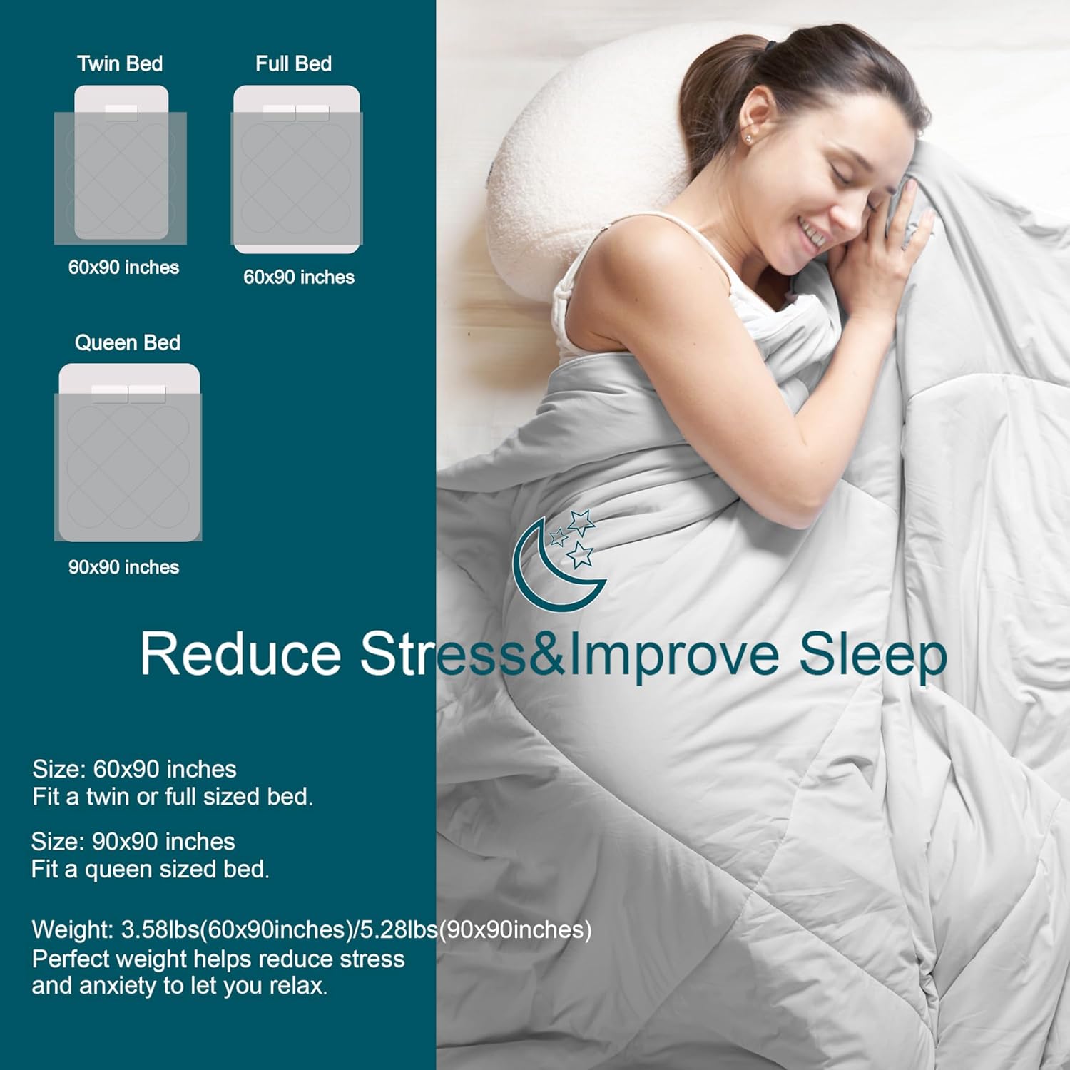 Cozy Bliss Faux Fur Throw Blanket 60 * 80 Inches and Cooling Comforter Queen Size 90 * 90 Inches - Image 7