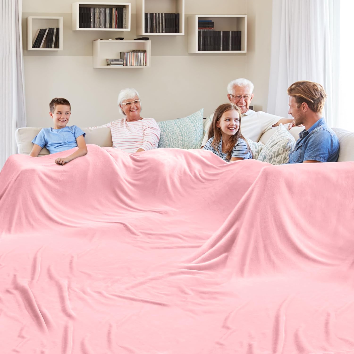 Edenleaf Oversized Blanket 120x120 Inches, Giant Huge Companion for Bed, Sofa,Travel and Camping, Extra Large Big Soft Blanket Fits The Whole Family and Outdoors, Dark Grey 10'x10' - Image 12