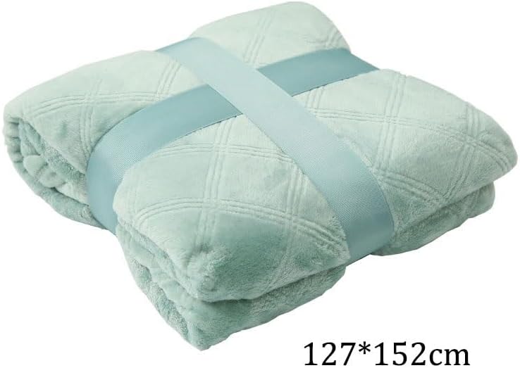 EWUROI Coral Fleece Fleece Blanket Office Nap Blanket Blanket Throw - Image 6