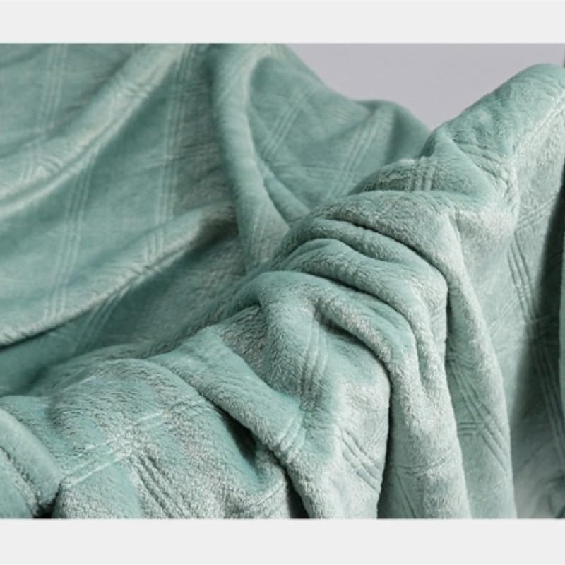 EWUROI Coral Fleece Fleece Blanket Office Nap Blanket Blanket Throw - Image 3