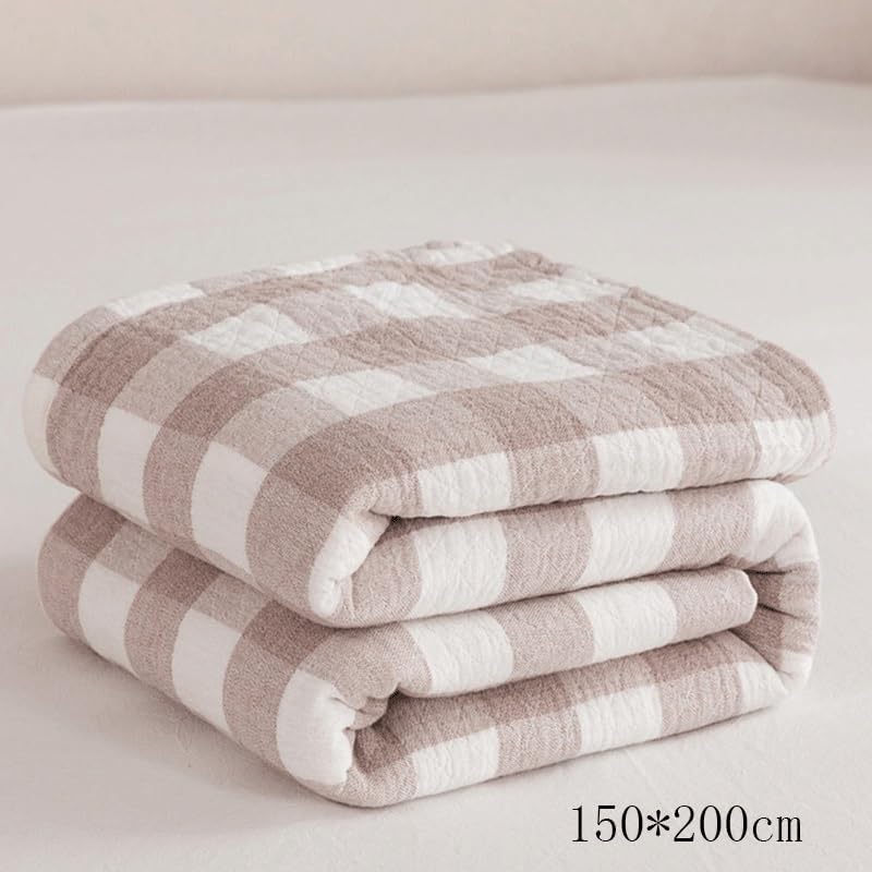 EWUROI Japanese Plush Cotton Fleece Blanket Cloth Nap Blanket Throw(White-Patch Five-Pointed star4,150 * 200cm) - Image 6