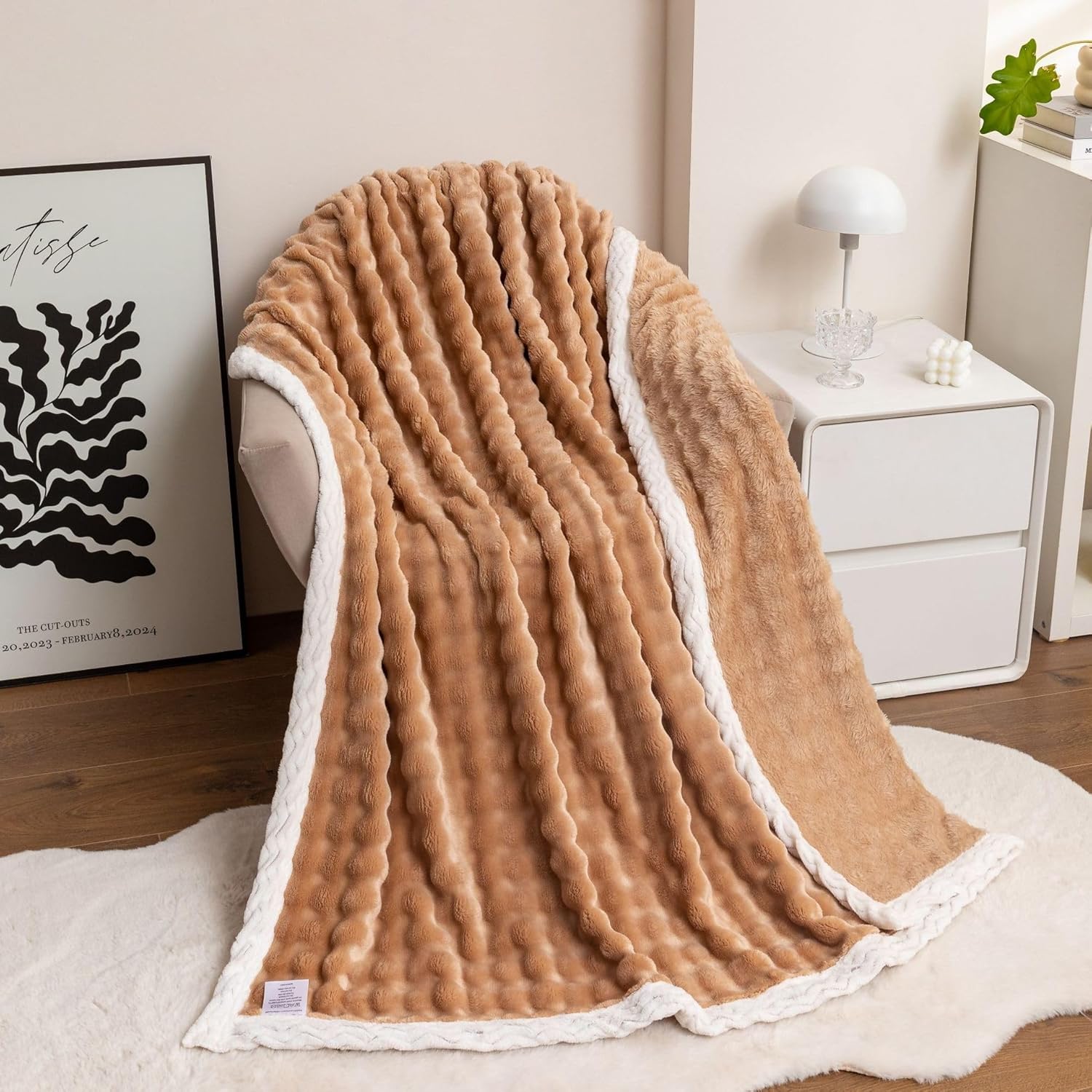 EWUROI Sofa Plush a Single Layer Fleece Blanket Nap on Blanket Throw(120 * 200cm) - Image 3