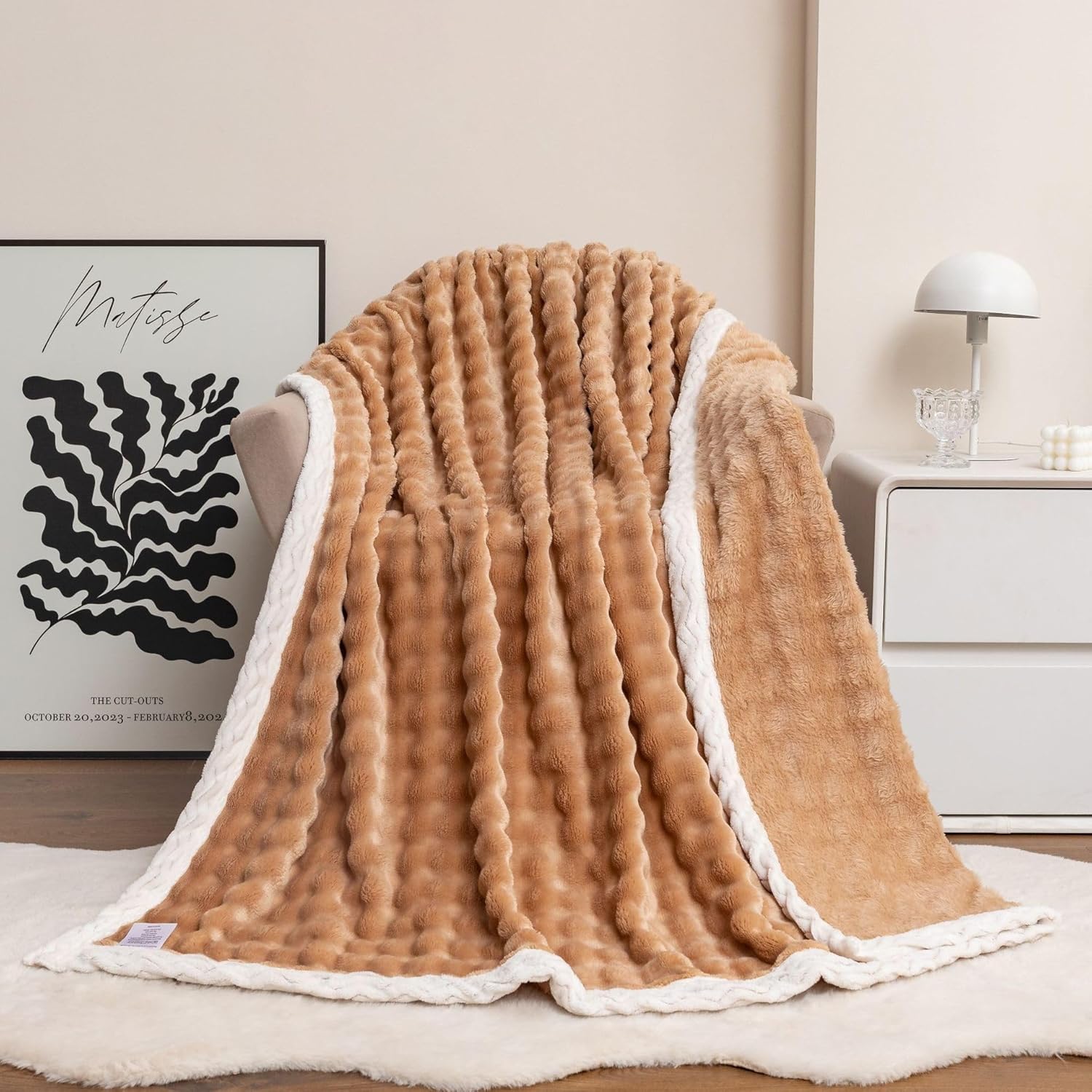 EWUROI Sofa Plush a Single Layer Fleece Blanket Nap on Blanket Throw(120 * 200cm) - Image 2