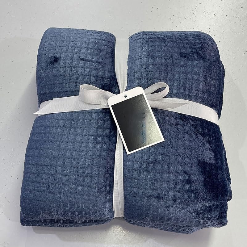 EWUROI Thick Fleece Blanket Velvet Single Nap Sofa Blanket Throw - Image 3