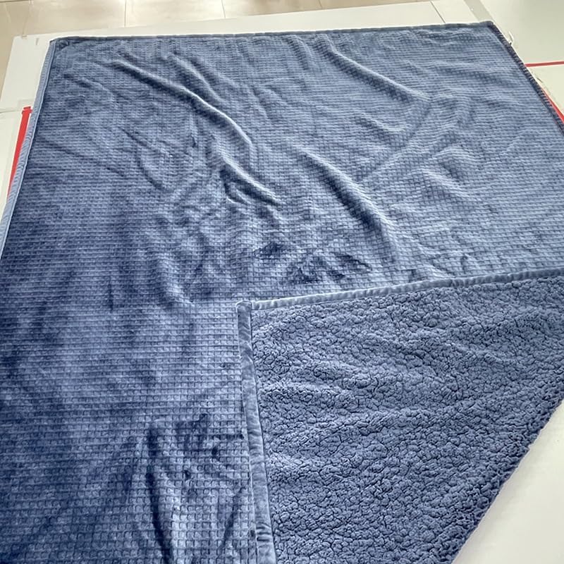 EWUROI Thick Fleece Blanket Velvet Single Nap Sofa Blanket Throw - Image 4