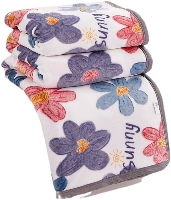 EWUROI Thickened Plush Mink Fleece Fleece Blanket Nap Air Conditioner Blanket Throw(200 * 230cm)