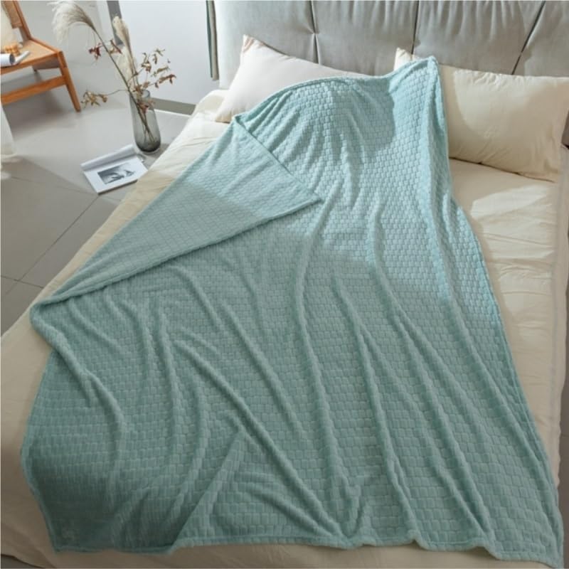EWUROI Warm Plush Thick Fleece Blanket Flannel Blanket Throw(Gray) - Image 2