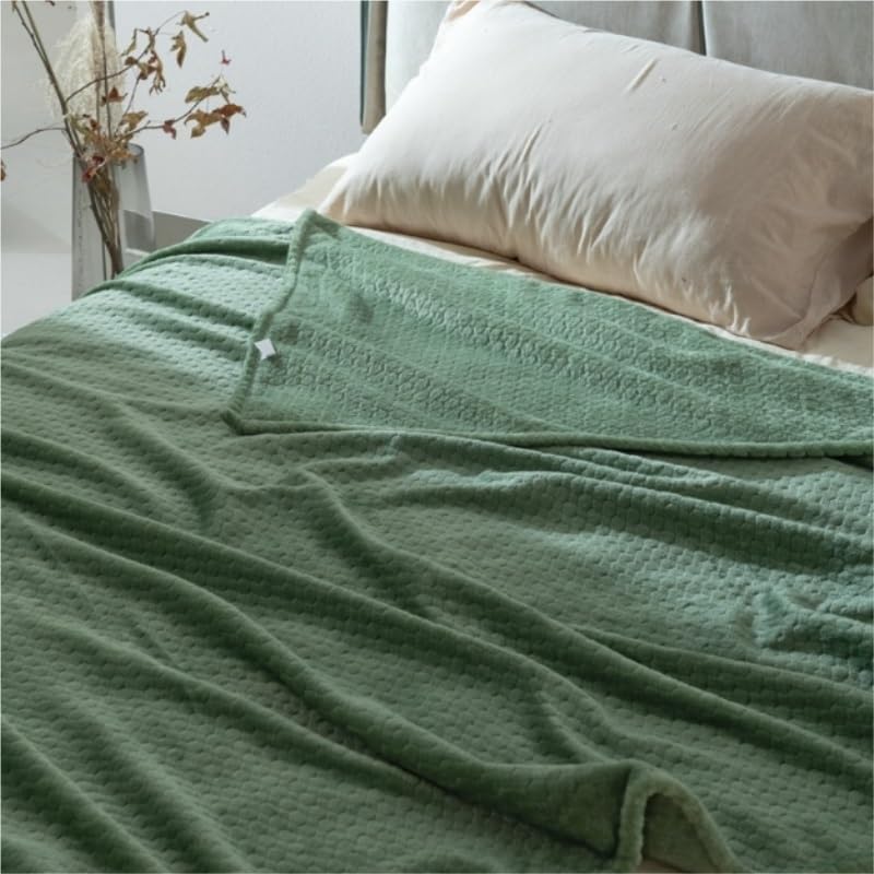 EWUROI Warm Plush Thick Fleece Blanket Flannel Blanket Throw(Gray) - Image 3