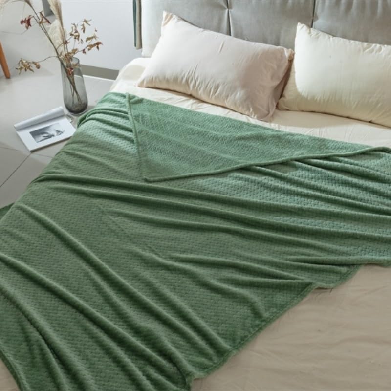 EWUROI Warm Plush Thick Fleece Blanket Flannel Blanket Throw(Gray) - Image 4