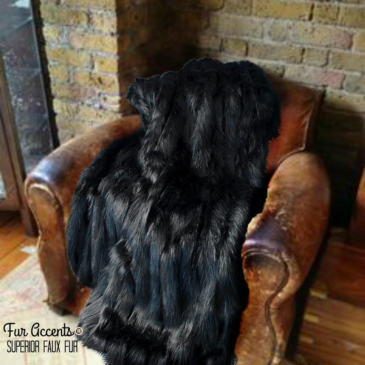 Fur Accents Faux Fur Throw Blanket Minky Cuddle Lining 3'x5' White i##e##s: Plush ^^ Soft Fur ^^ Shaggy ^^ Shag ^^ Black Bear ^^ Hand Made ^^ USA ^^ to Order ^^ Bedspread ^^ Comforter :i##e##s - Image 5