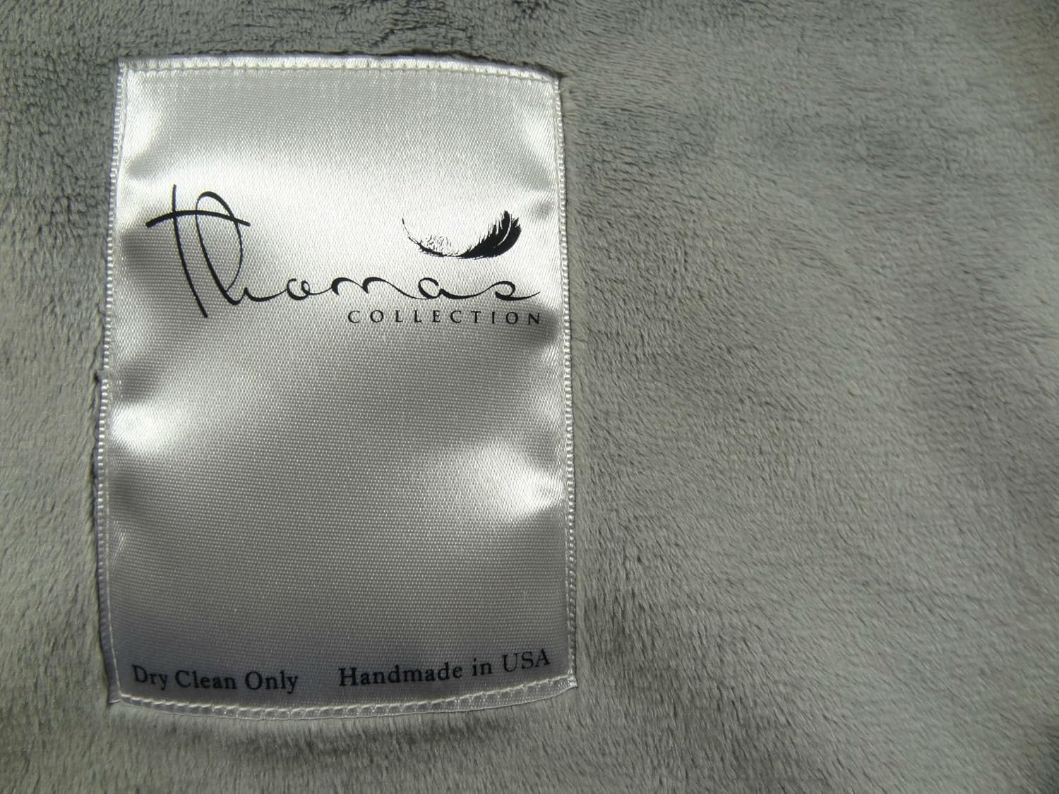 Gray Black White Faux Fur Throw Blanket & Bedspread - Tibet Fox Fur - Gray Black White Luxury Faux Fur - Soft Faux Fur Blanket, Made in USA, 16438 - Image 5