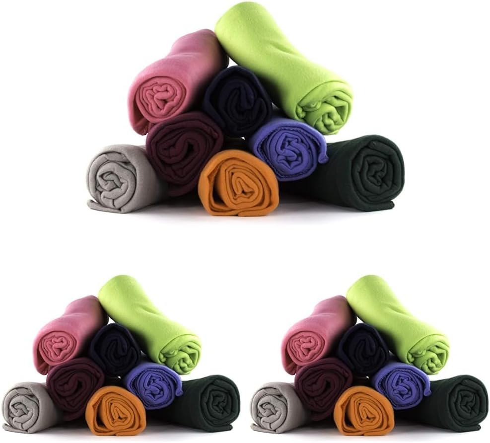 Imperial Home 24 Pack Wholesale Soft Cozy Fleece Blankets - 50" x 60" Comfy Throw Blankets (Grey) - Image 22