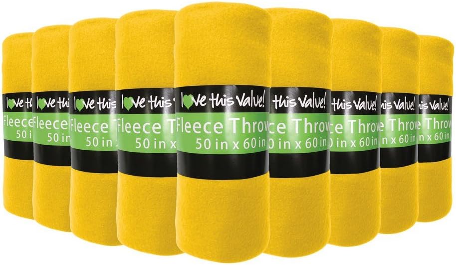 Imperial Home 24 Pack Wholesale Soft Cozy Fleece Blankets - 50" x 60" Comfy Throw Blankets (Grey) - Image 11