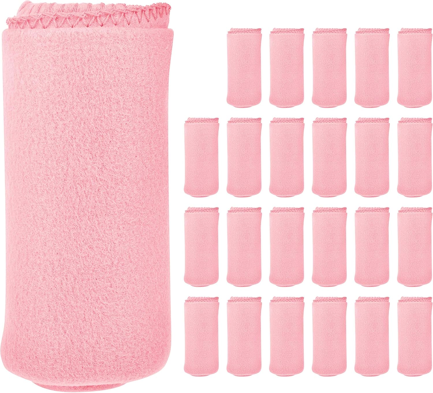 Imperial Home 24 Pack Wholesale Soft Cozy Fleece Blankets - 50" x 60" Comfy Throw Blankets (Grey) - Image 12