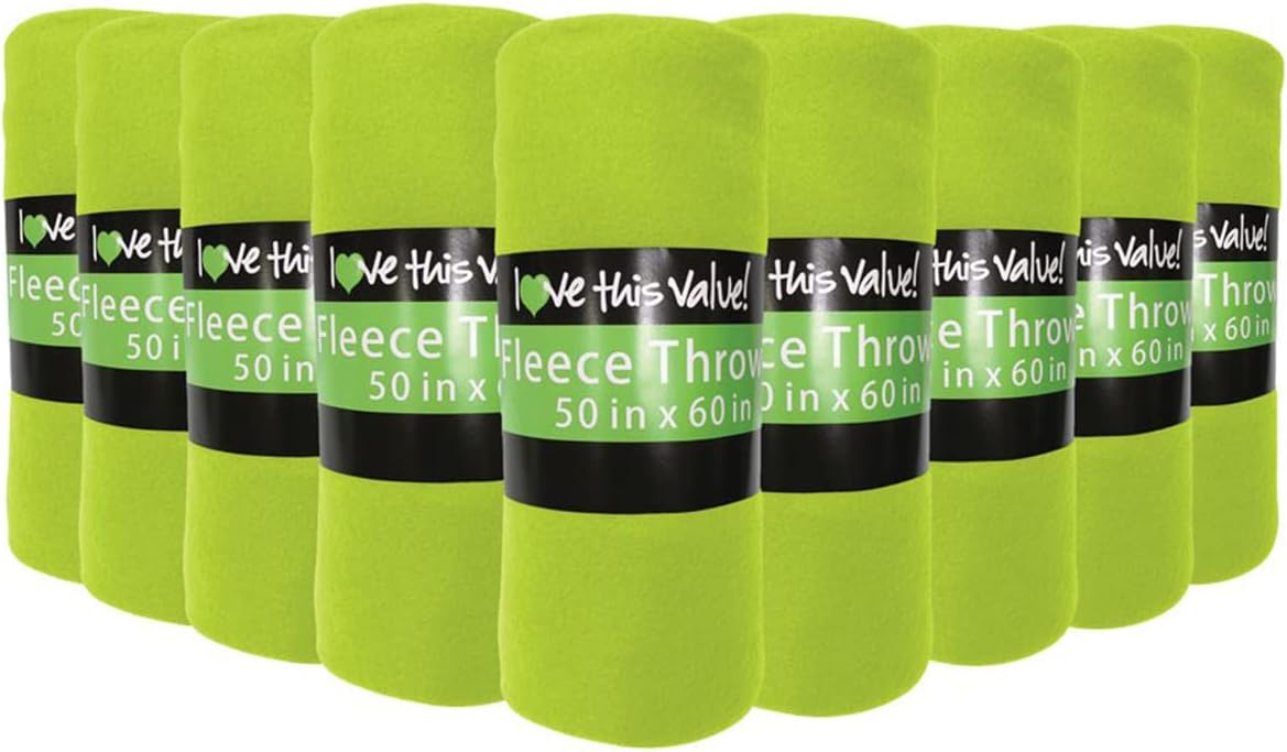 Imperial Home 24 Pack Wholesale Soft Cozy Fleece Blankets - 50" x 60" Comfy Throw Blankets (Grey) - Image 24