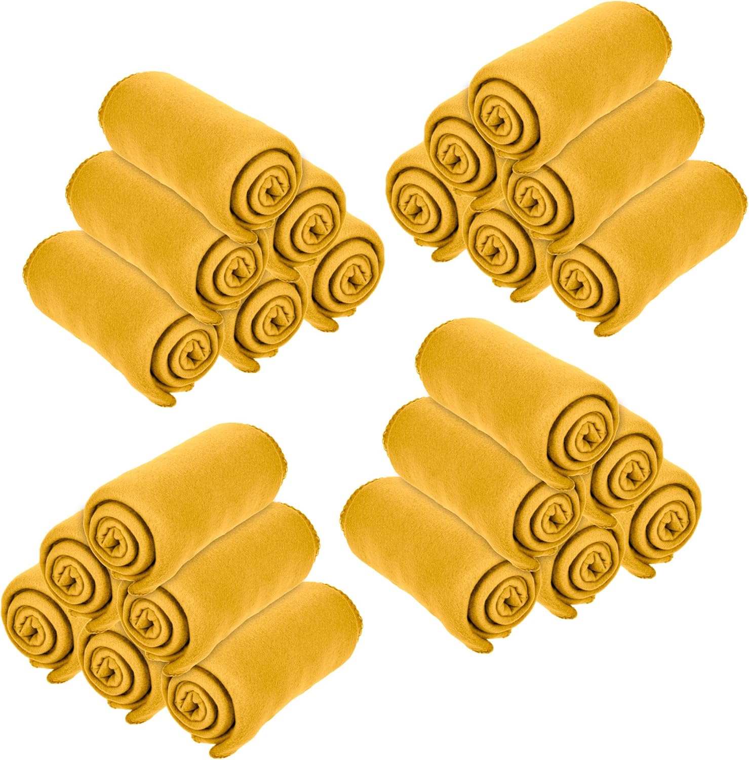 Imperial Home 24 Pack Wholesale Soft Cozy Fleece Blankets - 50" x 60" Comfy Throw Blankets (Grey) - Image 21