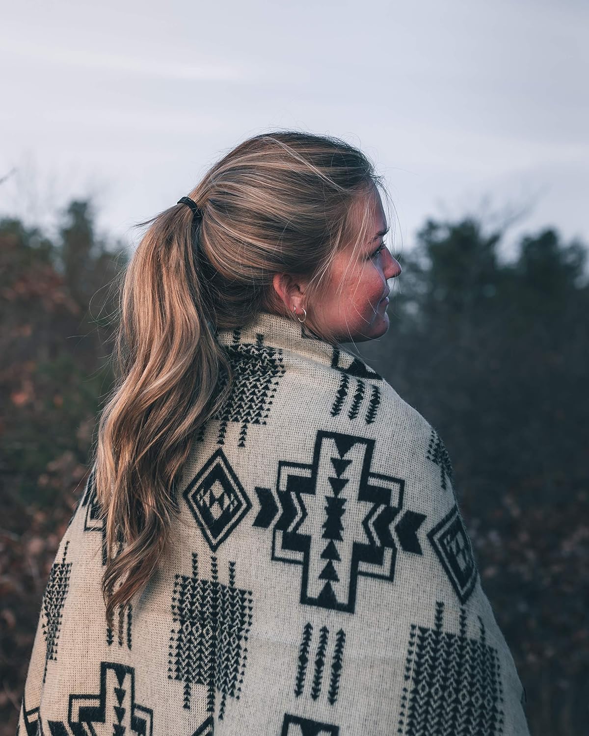 Inca Aztec Throw Blanket Southwest Indian Navajo Faux Alpaca Obsidian Black King i##e##s: Boho Style ^^ Lightweight ^^ Hypoallergenic ^^ Queen ^^ Native Cover ^^ Bedding ^^ Couch ^^ Camping ^^ Vanlife :i##e##s - Image 4