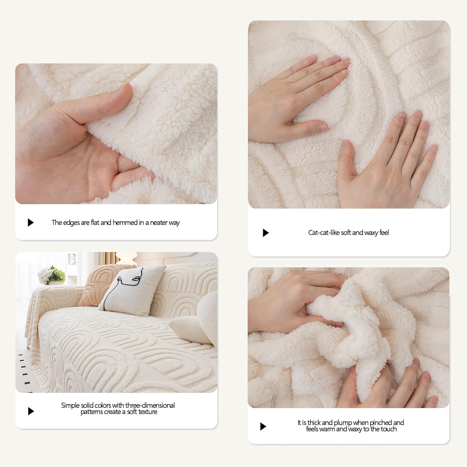 Knit Throw Blanket - Super Soft Cozy Washable Couch Cover, Decorative Knitted Blanket for Sofa, Pets, Bed, and Bench - Perfect for Warmth and Comfort - Image 5