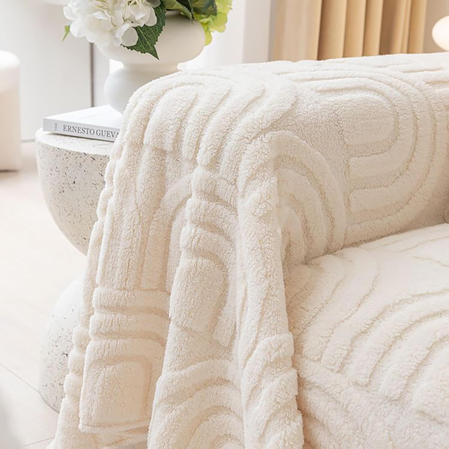 Knit Throw Blanket - Super Soft Cozy Washable Couch Cover, Decorative Knitted Blanket for Sofa, Pets, Bed, and Bench - Perfect for Warmth and Comfort - Image 6