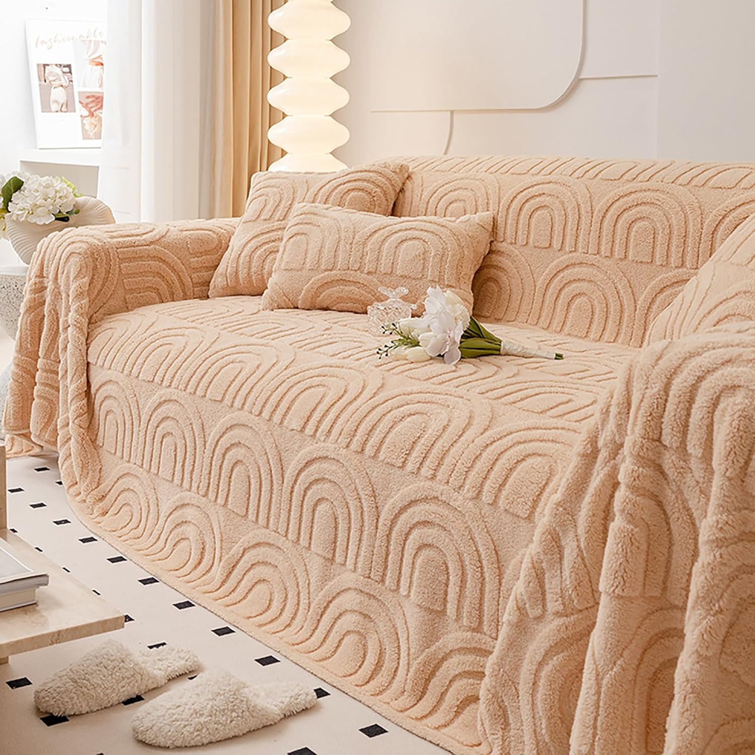 Knit Throw Blanket - Super Soft Cozy Washable Couch Cover, Decorative Knitted Blanket for Sofa, Pets, Bed, and Bench - Perfect for Warmth and Comfort - Image 11