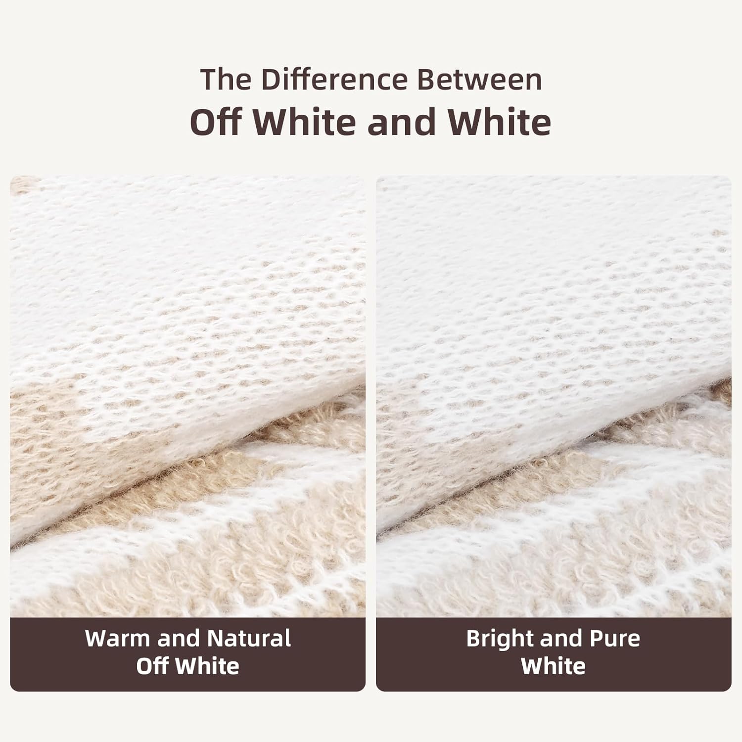 Larexius Boho Chunky Knit Throw Blanket \u2013 51"x67" Cozy & Lightweight (2.09lb) | Perfect for Sofa, Camping & WFH | Stylish Home Decor, Machine Washable & Ideal Gift for Women (Cream, Embroidery) - Image 5