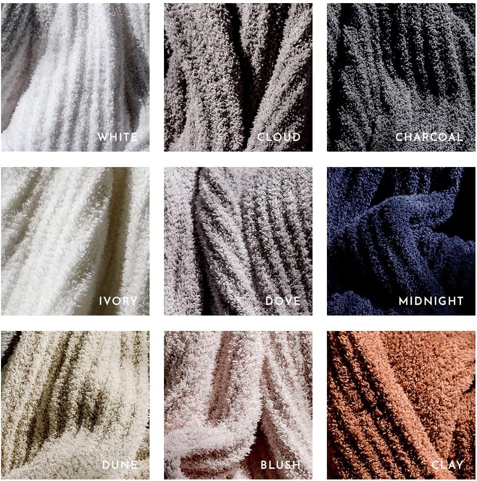 LUXOME Ultra Plush Throw Blanket | Super Soft | 75"x100" | Viscose & Polyester Blend | Extra Large | Clay (Orange) - Image 6