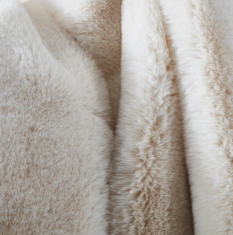 Luxury Chinchilla Faux Fur Throw Blanket (50" x 60") - Image 5