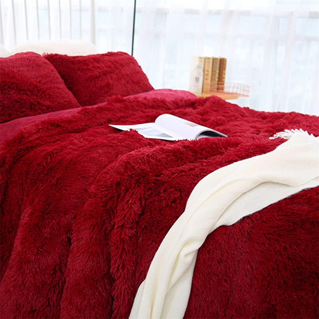 MAKEJ Soft Fluffy Shaggy Warm Bed Sofa Bedspread Bedding Sheet Throw Blanket(E,160 * 200cm) - Image 2