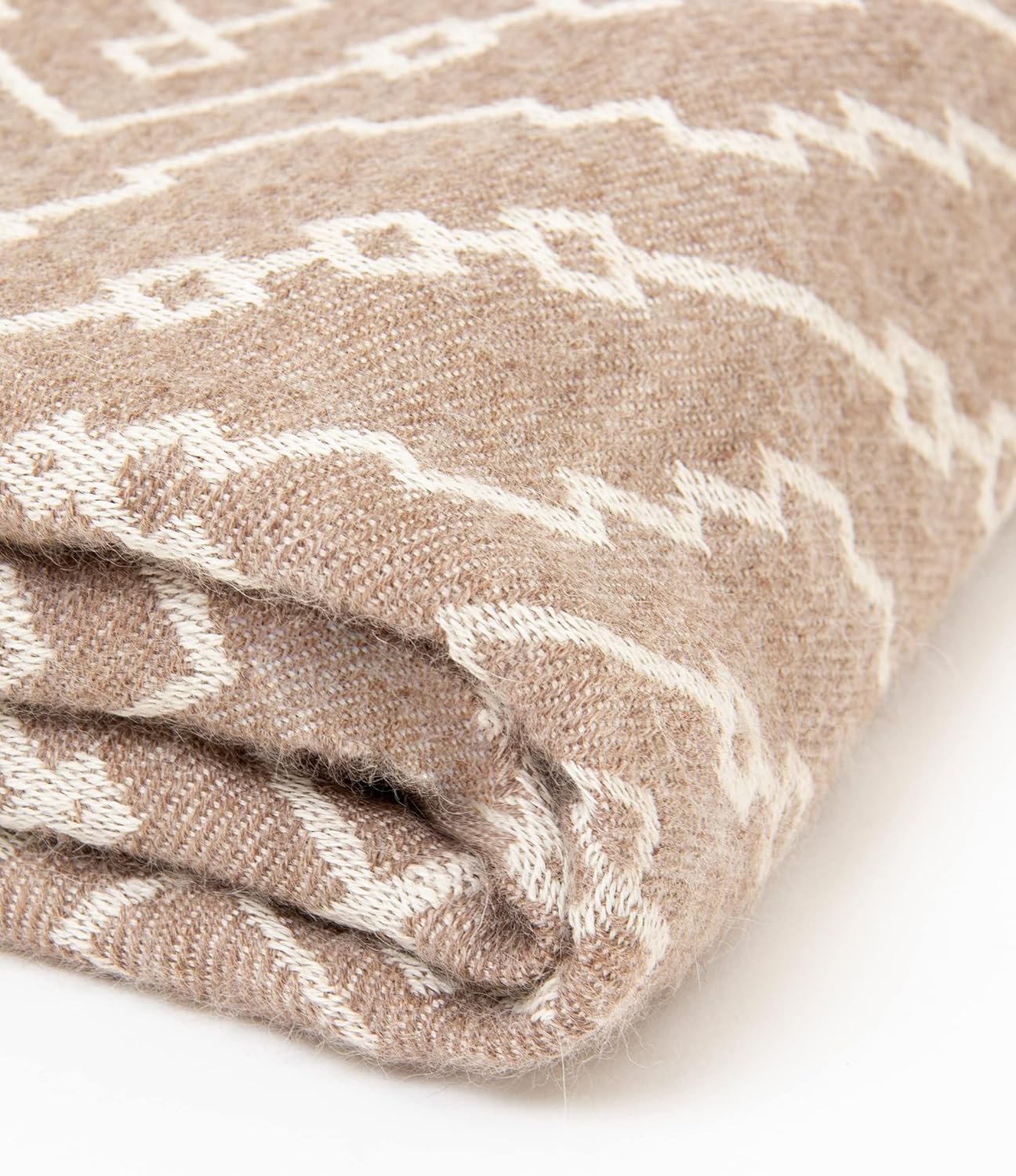 Maras 100% Baby Alpaca Wool Throw Blanket Large Sand\/Ivory i##e##s: Ultra-Soft ^^ Luxurious ^^ All-Season ^^ Cozy Wrap ^^ Bed & Sofa Blanket ^^ Indoor ^^ Outdoor & Travel ^^ for Men & Women ^^ Winter Blanket :i##e##s - Image 5