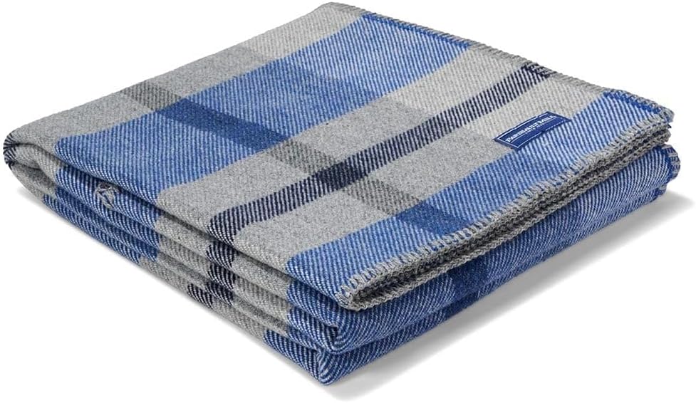 Northfield Plaid Wool Throw Blanket (Heritage Beige) - Image 7