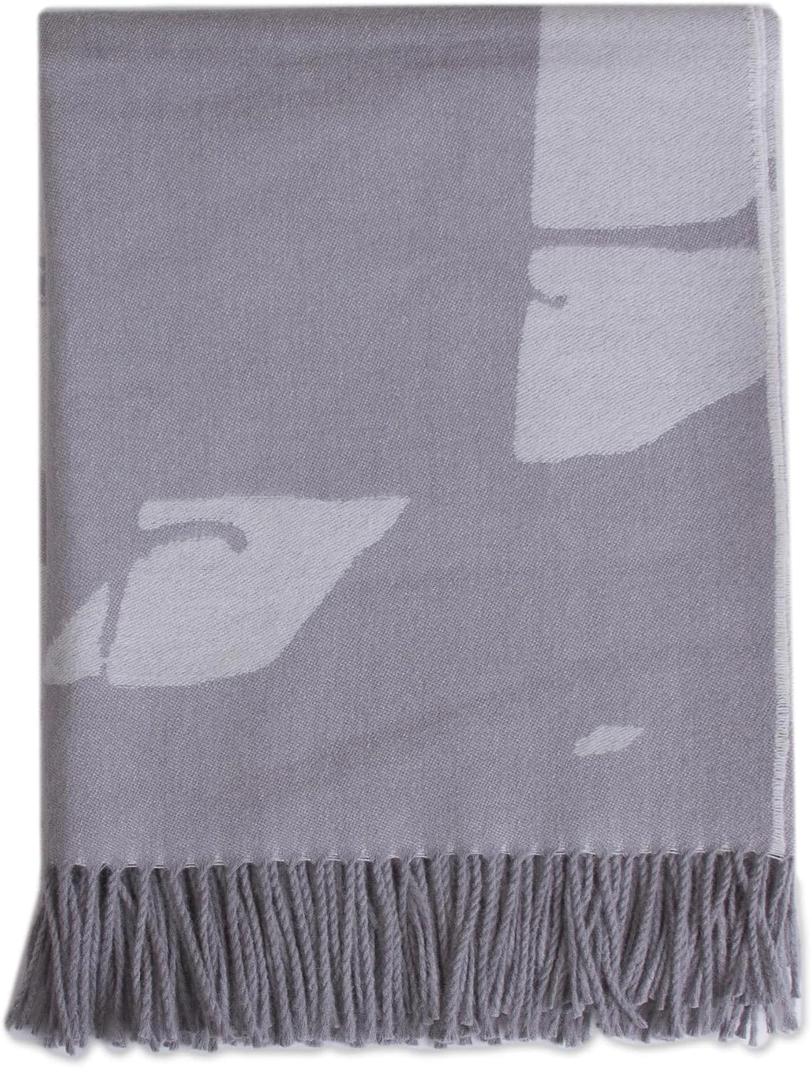 NOVICA Grey Alpaca Wool Throw Blanket, 'Impact in Grey' - Image 2