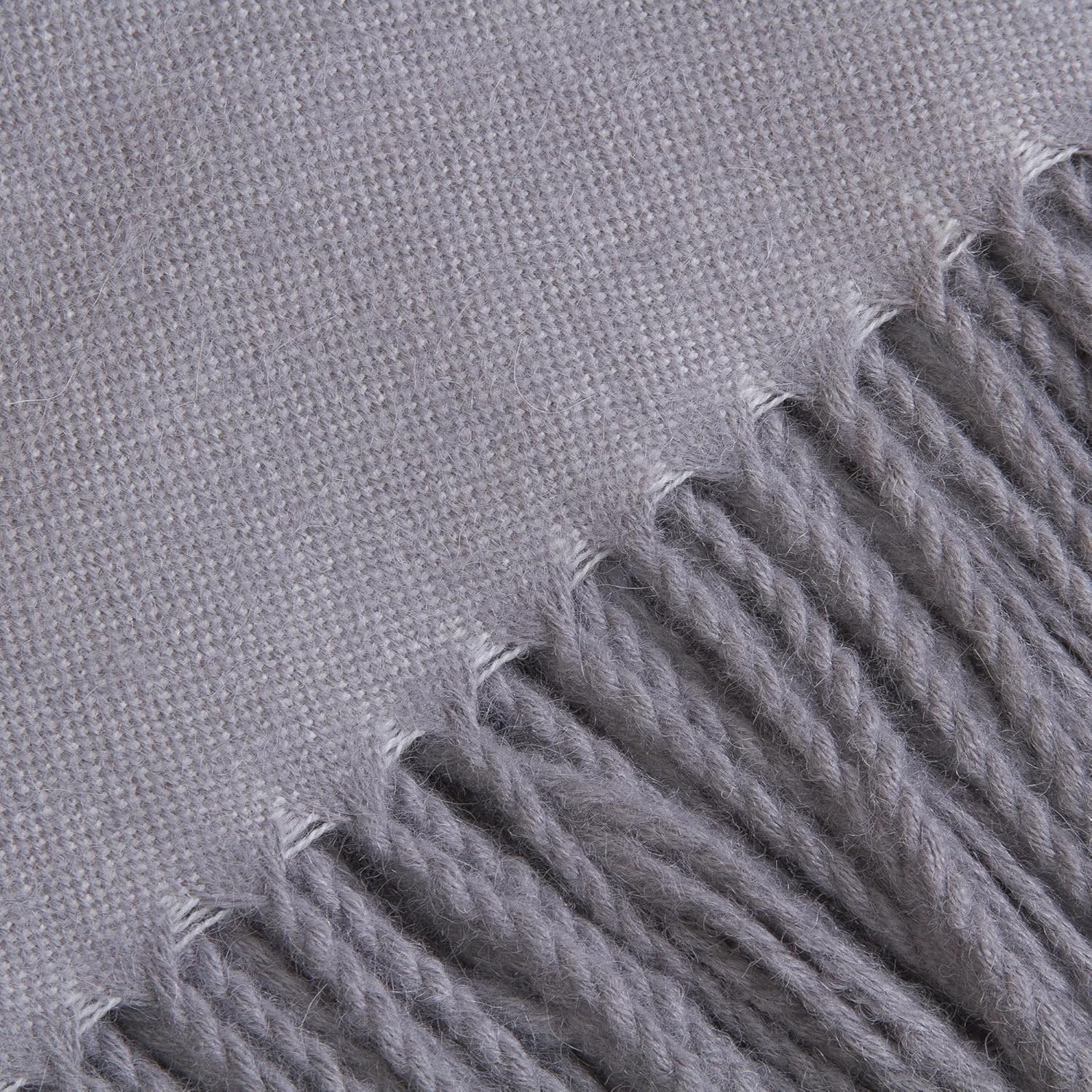 NOVICA Grey Alpaca Wool Throw Blanket, 'Impact in Grey' - Image 5