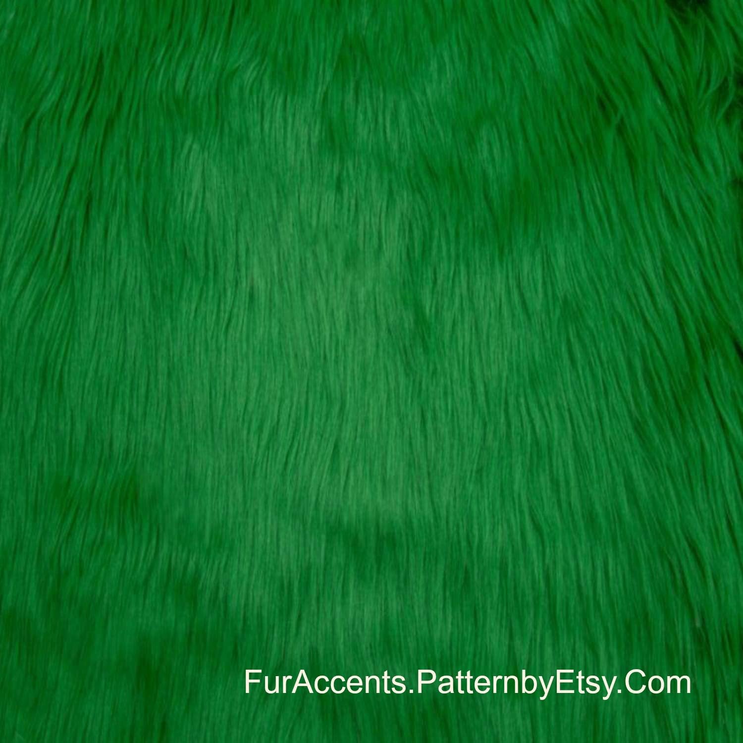 Plush Faux Fur - Throw Blanket - Fashion Fur - Hunter Green Throw - Shaggy - Shag - Fur Accents (5'x6', Hunter Green) - Image 4