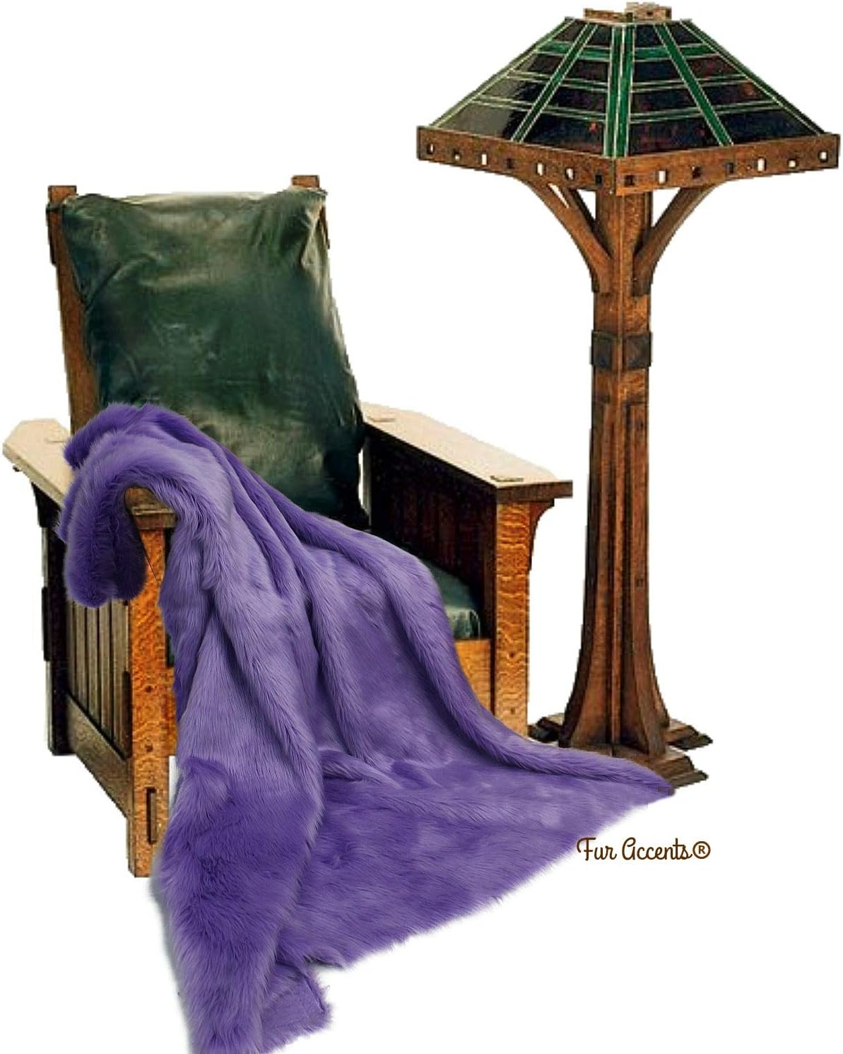 Plush Faux Fur - Throw Blanket - Fashion Fur - King Size Navy Blue Bedspread - Shaggy - Shag - Fur Accents (King, Navy Blue) - Image 71