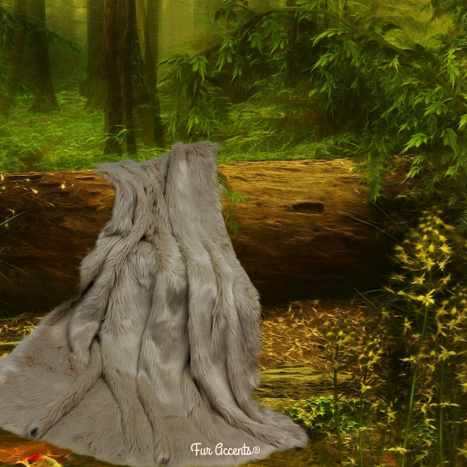 Plush Faux Fur - Throw Blanket - Fashion Fur - Rich Burgundy Wine Color - Shaggy - Shag - Fur Accents (3'x5', Burgundy Wine) - Image 17