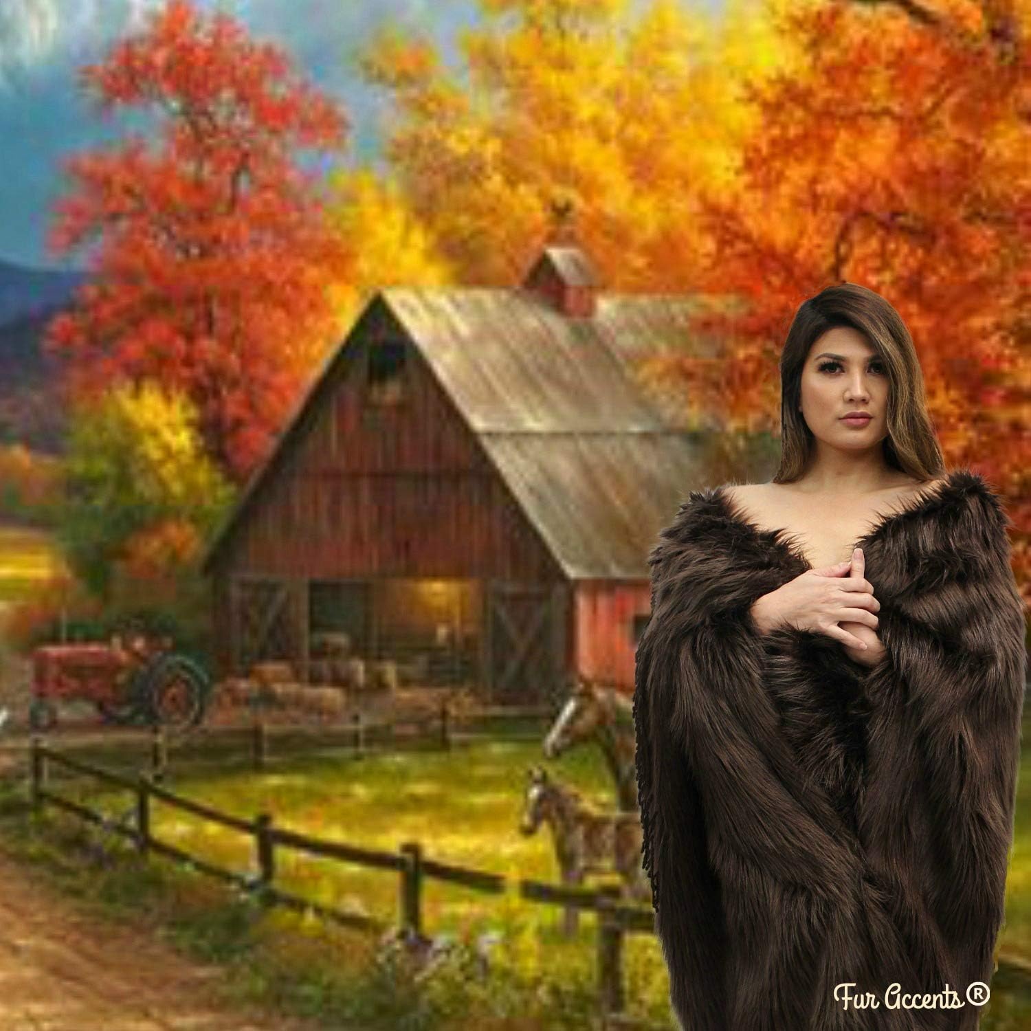 Plush Faux Fur - Throw Blanket - Fashion Fur - Rich Burgundy Wine Color - Shaggy - Shag - Fur Accents (3'x5', Burgundy Wine) - Image 26