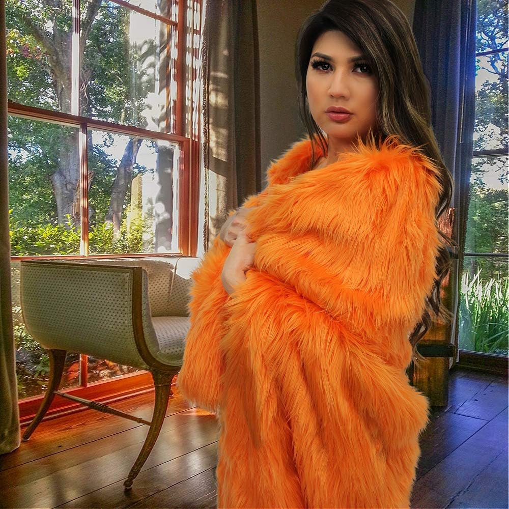 Plush Faux Fur - Throw Blanket - Fashion Fur - Rich Burgundy Wine Color - Shaggy - Shag - Fur Accents (3'x5', Burgundy Wine) - Image 14