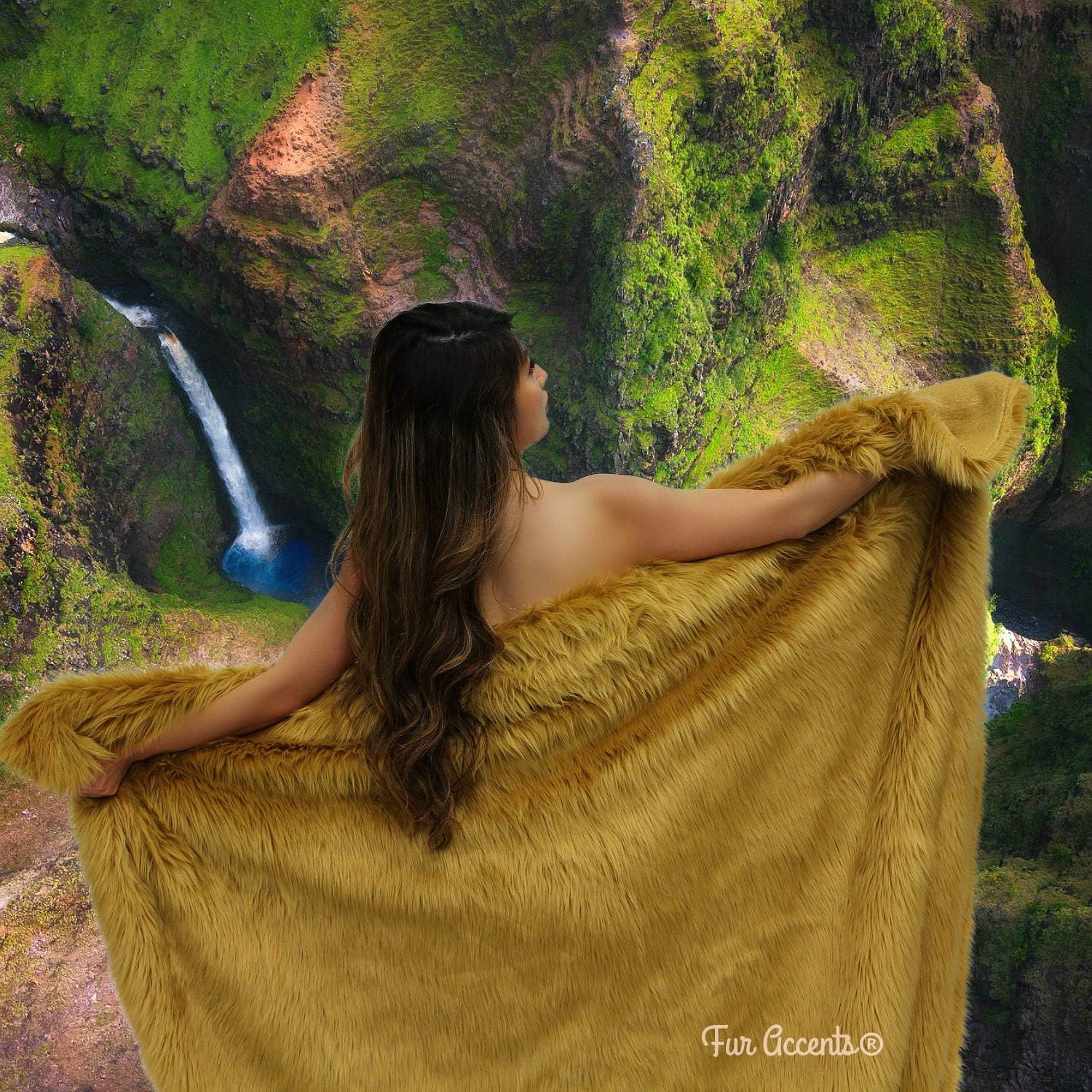 Plush Faux Fur - Throw Blanket - Fashion Fur - Rich Burgundy Wine Color - Shaggy - Shag - Fur Accents (3'x5', Burgundy Wine) - Image 11