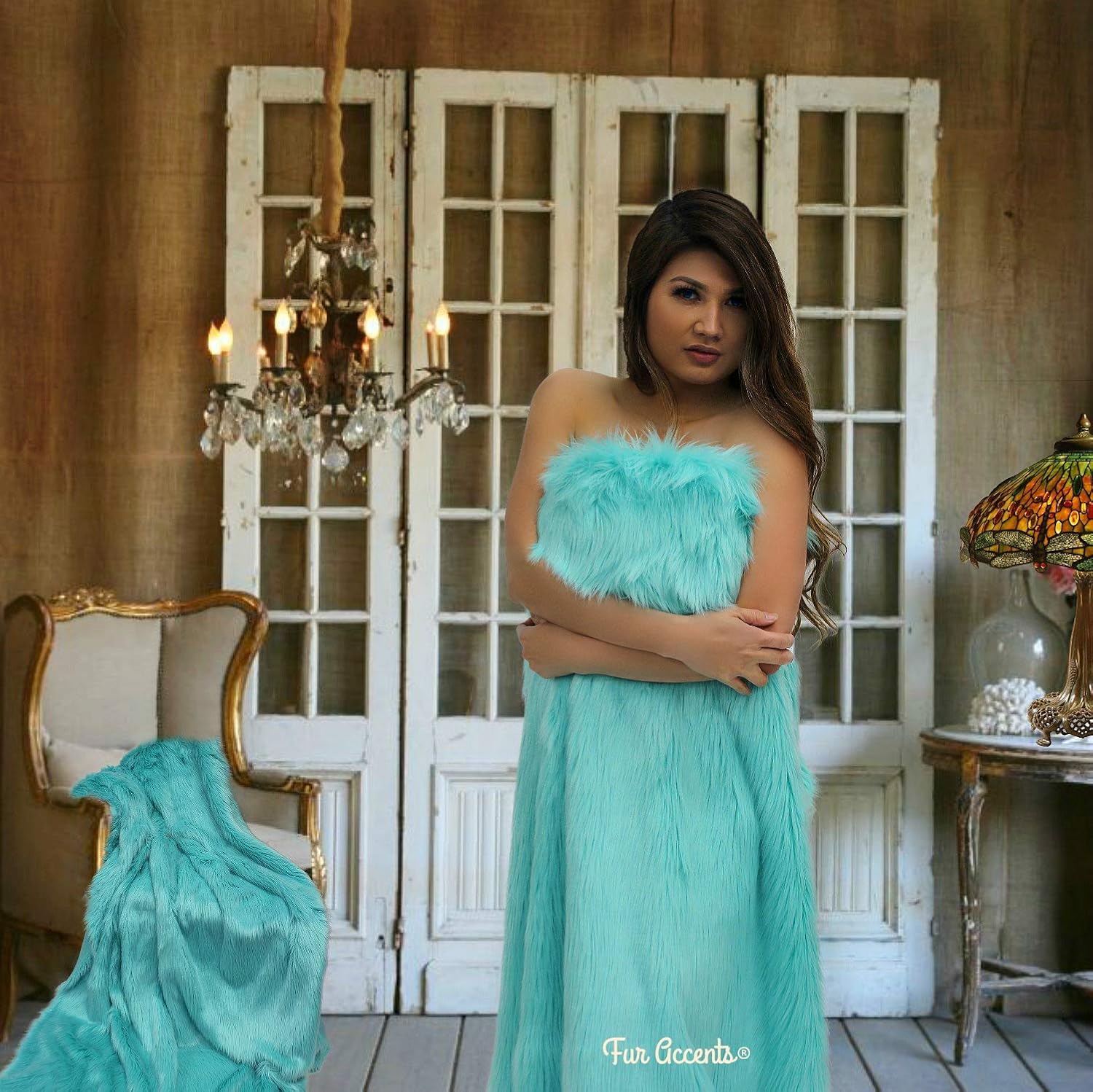 Plush Faux Fur - Throw Blanket - Fashion Fur - Rich Burgundy Wine Color - Shaggy - Shag - Fur Accents (3'x5', Burgundy Wine) - Image 30