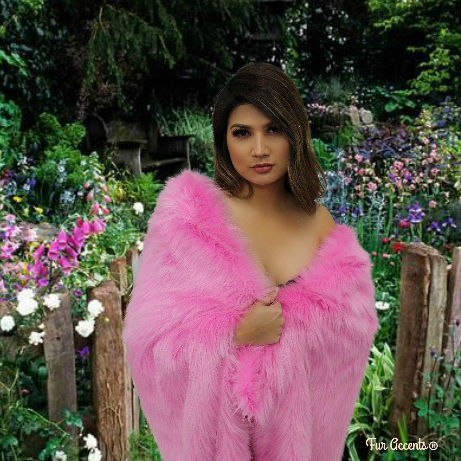 Plush Faux Fur - Throw Blanket - Fashion Fur - Rich Burgundy Wine Color - Shaggy - Shag - Fur Accents (3'x5', Burgundy Wine) - Image 20